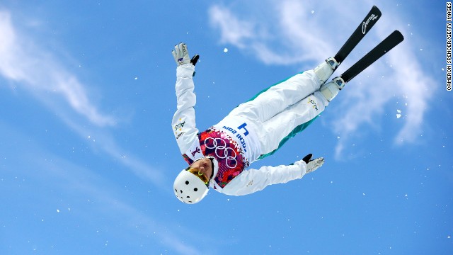 Lydia Lassila of Australia competes in women's aerials on February 14.