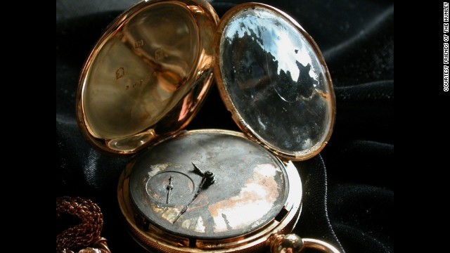 One of the personal belongings found inside the Hunley, a watch belonging to Lt. George Dixon.