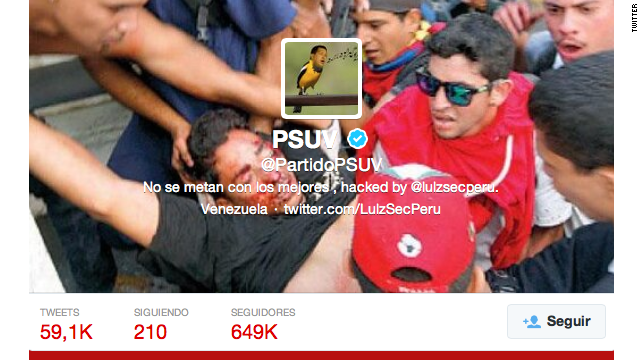 'Hackean' la cuenta en Twitter del Partido Socialista Unido de Venezuela