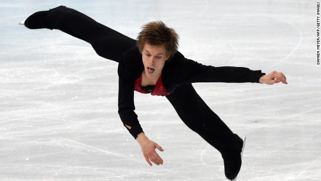 Czech figure skater Tomas Verner competes oon February 14.