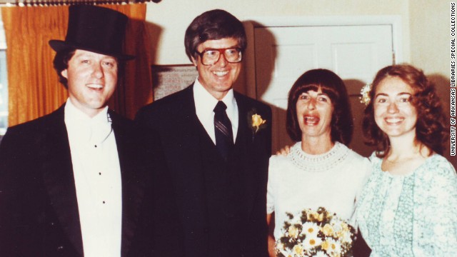 Bill Clinton as Arkansas governor officiated Jim and Diane Blair's 1979 wedding and Hillary Clinton was "best person." Click through the images for a look into political science professor Diane Blair's relationship with the Clintons: