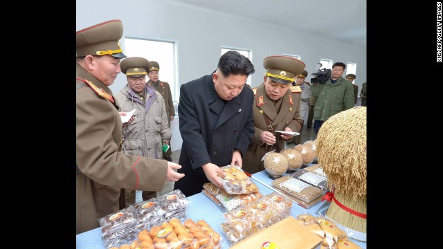 Kim visits an army unit in this undated photo. 