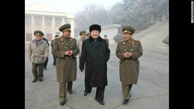 A picture released by the KCNA on Wednesday, December 25, shows Kim visiting an army unit near the western port city of Nampo.