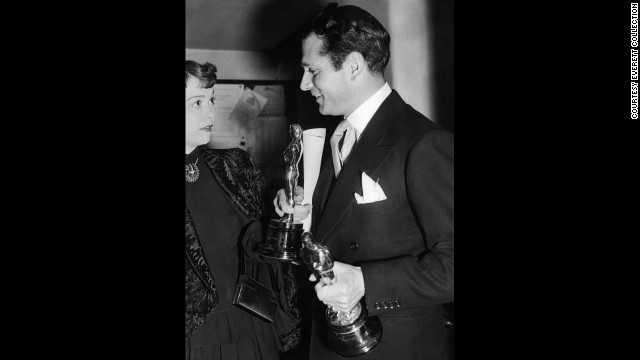 Laurence Olivier's commitment to bringing Shakespeare's "Hamlet" to the screen paid off handsomely at the Oscars. Olivier walked away with the best actor Oscar in the title role, and "Hamlet" also won for best picture. Here Olivier appears with best actress winner Jane Wyman in 1949.