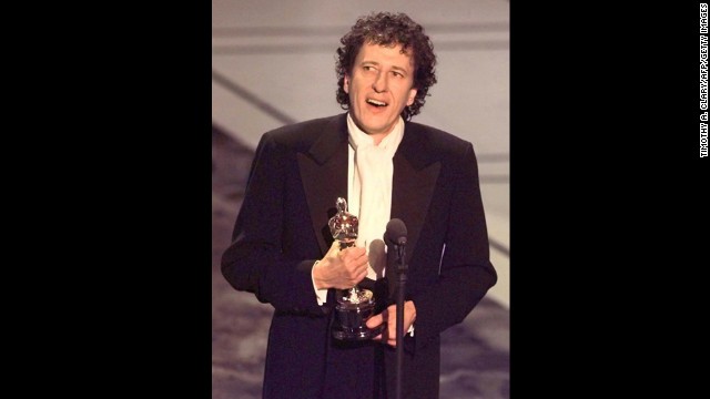 Some actors languish as nominees for years before winning an Oscar, but Geoffrey Rush won the best actor prize on his first try with "Shine." 