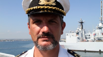 <b>Emanuele Di Franco</b> commands the Sirio patrol boat. - 140218112946-lampedusa-marrapodi-capt--c1-main
