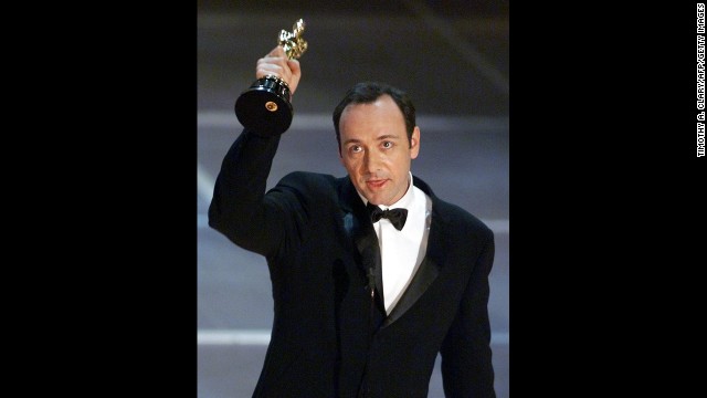 "American Beauty" was a cynical look at American middle class life with a new century arriving. Star Kevin Spacey received the best actor award for his portrayal of a middle-aged man who lusts after his teenage daughter's friend. The film also won best picture, director (Sam Mendes) and original screenplay (Alan Ball).