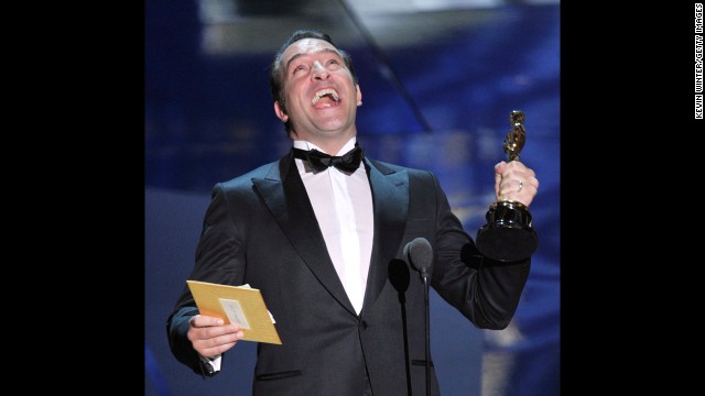 "The Artist," a silent, black-and-white movie, was a celebration of old-school film. Its star, French actor Jean Dujardin, seemed to have a virtual lock on the best actor Oscar, even though he was competing against the likes of George Clooney and Brad Pitt. When awards night arrived in 2012, Dujardin walked away with the prize. 