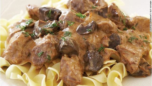 Go for gold with slow-cooker beef stroganoff