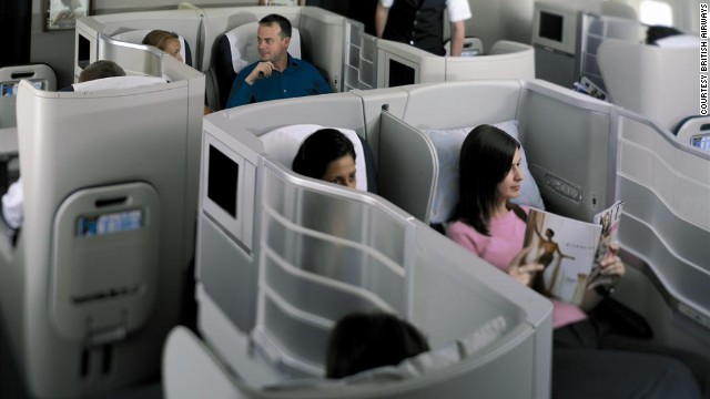<strong>4. British Airways</strong>. The airline's lie-flat seats have a distinctive "Z" position that extends to 6 feet, 6 inches and is ideal for watching movies, and the carrier's lounges also garner top marks.