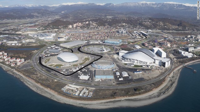 The Sochi GP will cut its way straight the middle of what is now the Olympic Park. Organizers claim its location also means it will benefit from good transport links, with the railway station, connecting roads and airport facilities currently being used to deliver spectators to the Games.