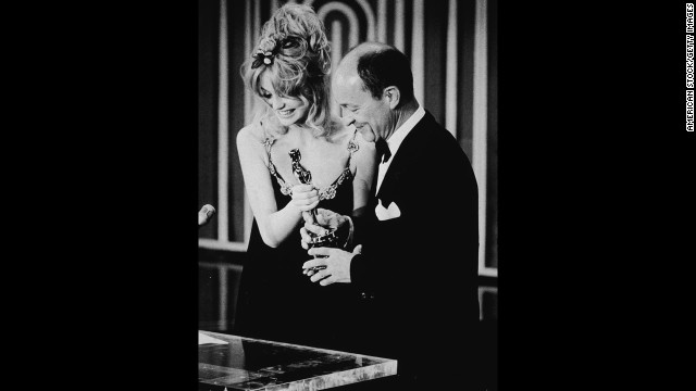 George C. Scott lives up to his tough guy role in the film "Patton" when in 1971 he refuses both the Oscar nomination and the win for best actor. Scott scorns the Academy as contrived and degrading and Goldie Hawn ends up presenting the award to Frank McCarthy on Scott's behalf. 