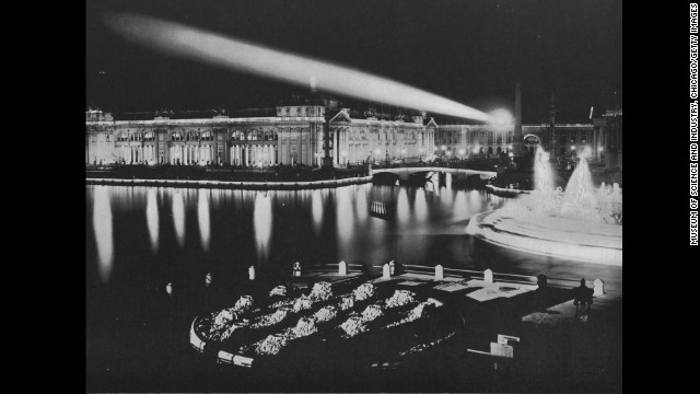 It didn't take long for Chicago to rebuild after the devastating fire of 1871. To celebrate its return, Chicago hosted the World's Fair in 1893. Several buildings were designed for the event, including the Agricultural Building, seen here. That year's fair was known as "The White City," and it is the backdrop for Erik Larson's nonfiction novel "The Devil in the White City." The book is reportedly being made into a film starring Leonardo DiCaprio.