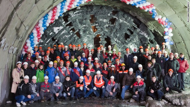 Here are some of the team that helped to deliver the road to Krasnaya Polyana, Sochi's new alpine resort and venue cluster for the 2014 Winter Games. "Down the road in Adler there is an old tunnel built 120 years ago ... but the decision to build it was right because it has been used so much. All infrastructure pays off in this way," Toni told CNN.