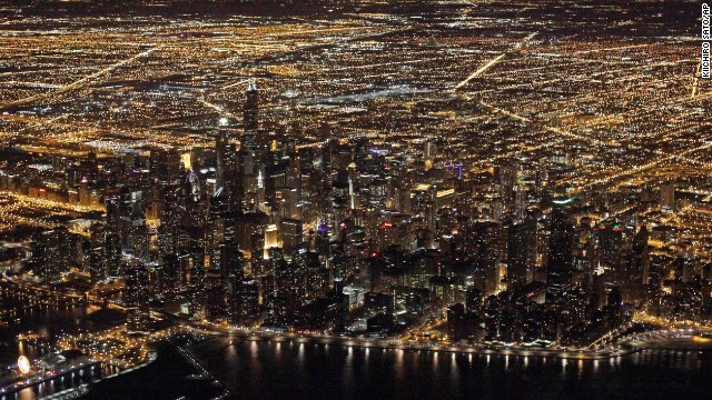 Downtown Chicago's skyline, as it looks today.