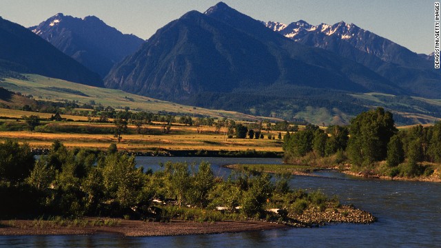 Established in 1872, Yellowstone National Park is one of the few remaining large, intact ecosystems in the planet's northern temperate zone. The Yellowstone River is shown here. 