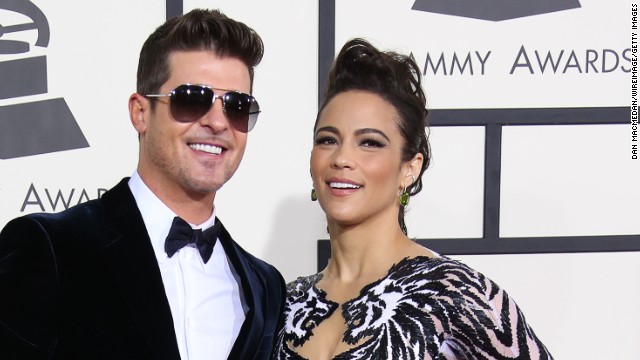 One of Hollywood's enduring love stories has been put on ice. Actress Paula Patton and her husband, Robin Thicke, mutually <a href='http://i2.cdn.turner.com/cnn/dam/assets/140519094748-andy-samberg-may-2014-story-top.jpg' >decided to separate in February</a>. The couple have one child together, Julian Fuego. 