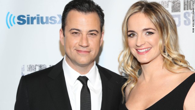 Jimmy Kimmel will soon be just three kids shy of creating his own "Brady Bunch." The late-night host is expecting his first child with wife Molly McNearney, <a href='http://marquee.blogs.cnn.com/2013/07/15/jimmy-kimmel-weds-in-california-ceremony/?iref=allsearch' >whom he married in July</a>. Kimmel also has two other kids, one 20 and the other 22, from his previous marriage. 