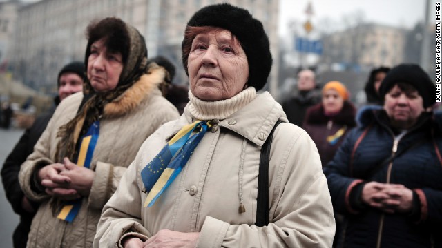 People attend a morning prayer service at Independence Square on March 2. 