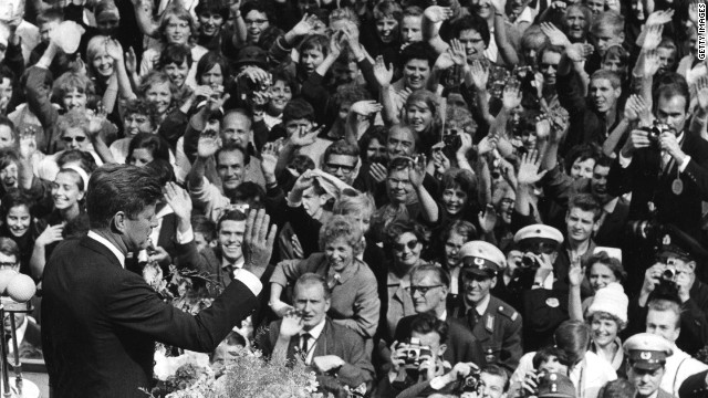 Image result for president kennedy rallies west berlin during the cold war