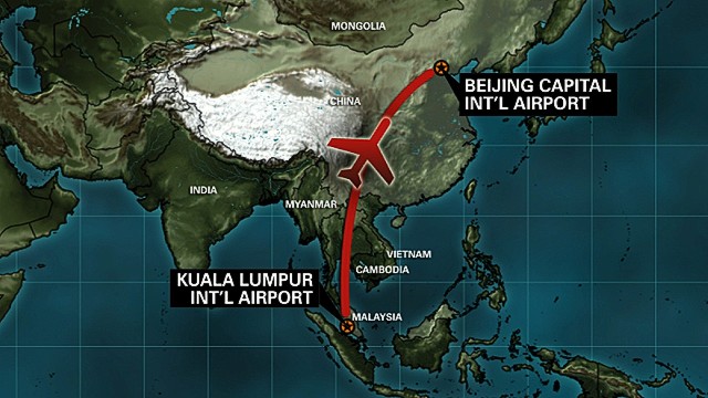 Breaking News:  A Boeing 777-200 is missing and has lost contact with Malaysia Airlines