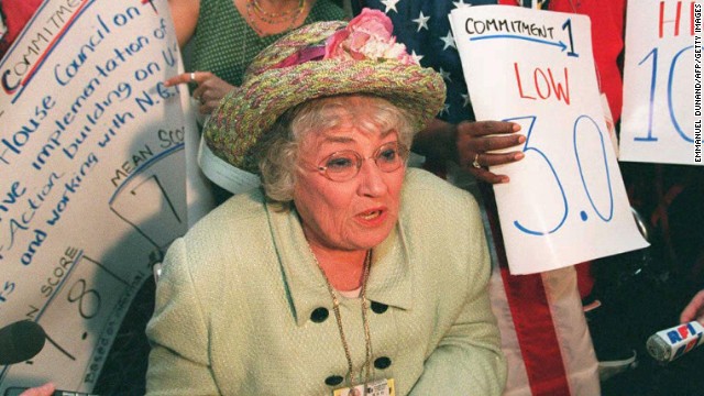U.S. congresswoman, lawyer and women's advocate <a href='http://jwa.org/womenofvalor/abzug' target='_blank'>Bella Abzug was a national figure </a>who authored a bill to create the <a href='http://jwa.org/womenofvalor/abzug/spirit-of-houston' target='_blank'>first National Women's Conference in 1977</a>. 