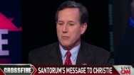 Santorum questions Christie's sincerity
