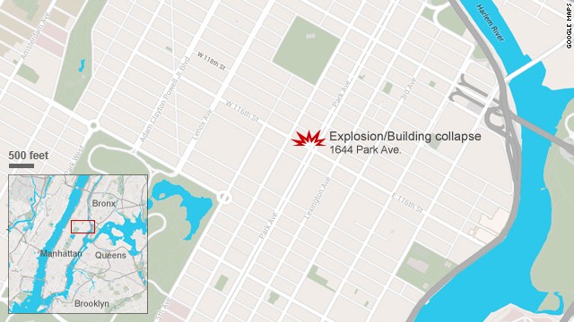 Map: Explosion in Harlem