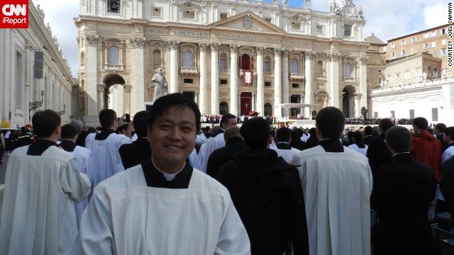 Father Joel Camaya, a Catholic priest from the Philippines, was in St. Peter's Square in Rome when Pope Francis was chosen in 2013. A year later, he reflects on the new pope's first months and looks ahead to his legacy.