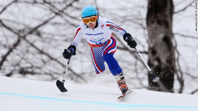 Russian skier Inga Medvedeva competes on March 14.