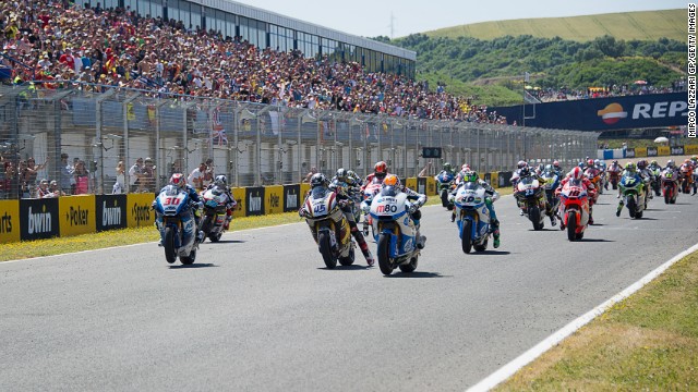 The circuit of Jerez, which will play host to the Grand Prix of Spain on May 4, has become one of the season's most popular venues. The track, built in 1986, is set in a slight valley in the south of the country and its good weather, along with some fine scenery, makes for 250,000 happy spectators. 