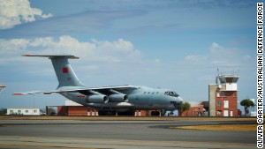 Crew on one of the II-76 aircraft spotted \