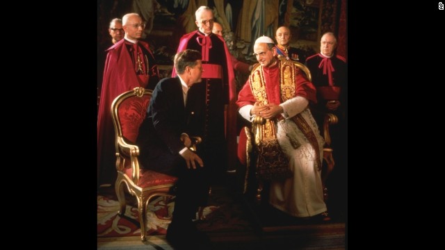 President John F. Kennedy talks with Pope Paul VI at the Vatican in 1963. Kennedy, who was the first and only Catholic president, met with the Pontiff shortly after his coronation.