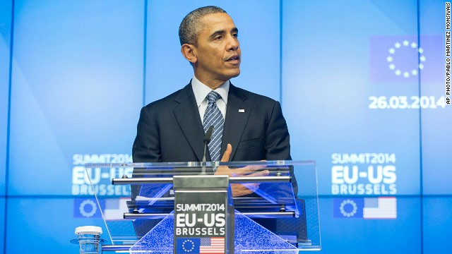 Obama: EE.UU. y la Unión Europea unen esfuerzos para "aislar" a Rusia