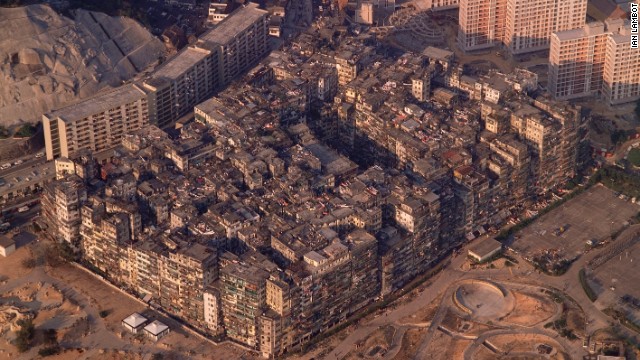 Before it was demolished in 1994, Kowloon Walled City in Hong Kong was considered the densest settlement on earth, with 33,000 people living within the space of one city block.