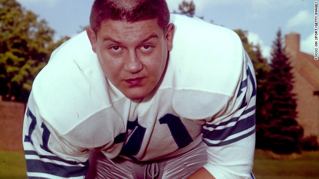 Alex Karras was a dominant player for the Detroit Lions in the 1960s before turning to acting. He played Mongo in "Blazing Saddles" and had a long run on the TV series "Webster" as Emmanuel Lewis' adoptive father.