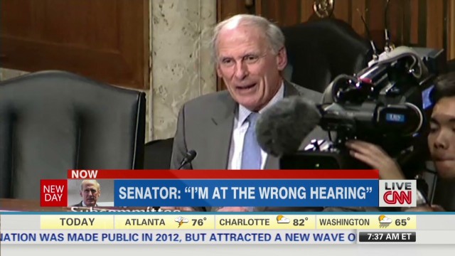 Oops Moment For Senator He Shows Up At Wrong Hearing Cnn Political 