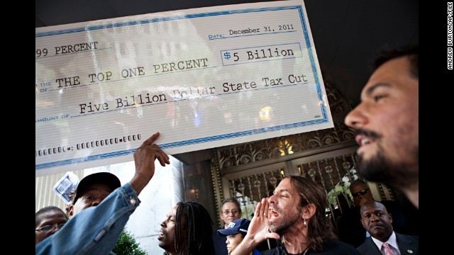 In September 2011, the Occupy Wall Street movement sprang up. The average income, adjusted for inflation, grew $59 from 1966 to 2011 for the bottom 90% of Americans. 