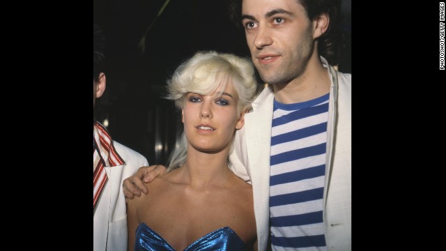 Bob Geldof and Yates in 1979. Yates died of a heroin overdose in 2000.