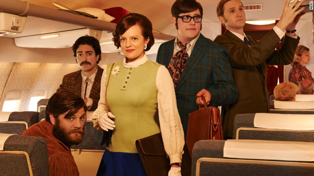 The seventh and final season of "Mad Men" will debut on April 13, and it's not clear in what years it will unfold. But with wild cravats, bolero ties, daisy broaches and fringed jackets, these advertisers are suiting up like the creatives of the late '60s, Przybyszewski said. "If you're in a creative field, you have to dress creatively," she said of this promotional photo. "These guys are living it."