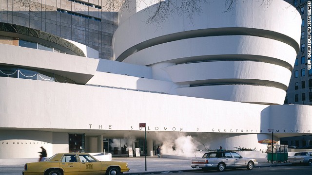 New York is the most tagged city and the Guggenheim Museum its most tagged attraction on Panoramio. 