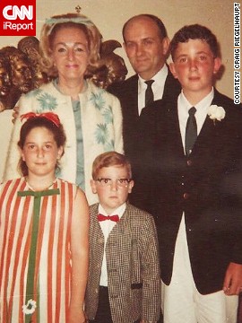 Miami resident Craig Riegelhaupt recalls taking this "nerdy family" photo when they moved to the city in 1967. "The bows in my mother's and sister's hair, and my red bow tie and horn-rimmed glasses epitomize the look of the 1960s."