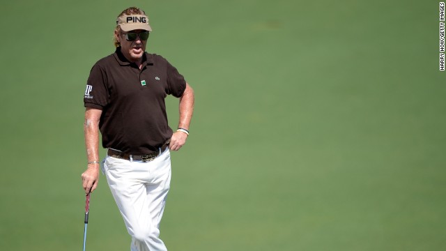 Miguel Angel Jimenez would, at 50, become the oldest Masters champion. The popular Spaniard sits at 3-under after his 66 Saturday. 