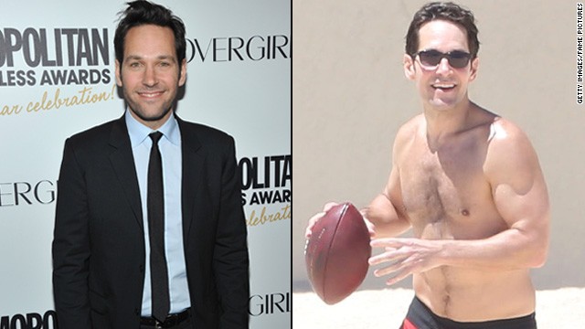 With <a href='http://marquee.blogs.cnn.com/2013/12/19/paul-rudd-as-ant-man/?iref=allsearch' target='_blank'>his new role as a superhero in Marvel's "Ant-Man,"</a> it looks like Paul Rudd is bulking up. The actor was spotted on the beach in Mexico on Friday, April 11, with some very noticeable muscles, leaving onlookers curious if he's been hitting the gym for the gig. (Or perhaps those pecs were there all along.) 