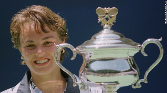 ... The answer is yes! Hingis defeats Mary Pierce of France to win the Australian Open and becomes the youngest grand slam winner aged 16 years, three months and 26 days.