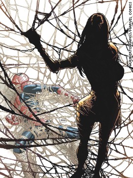 The cover of "Amazing Spider-Man" #4 features the debut of the other person bitten by that spider, Silk.