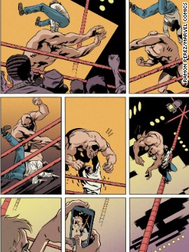 A look back at Peter's early days as a wrestler, showing off his spider powers (with a modern twist), in "Amazing Spider-Man" #1.