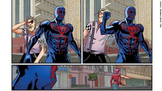 One more look at the "Spider-Man 2099" story in "Amazing Spider-Man" #1.