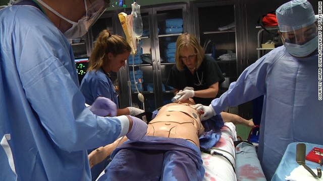 Dummy run: Researchers at the University of Pittsburgh plan to rapidly chill patients before trauma surgery. 