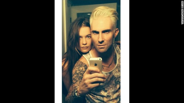 Adam Levine goes platinum
